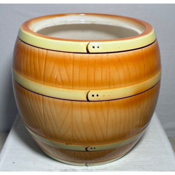 Vtg Woody Woodpecker Cookie Jar Barrel Design Ceramic Collectible Lid 9" Tall - Picture 10 of 16